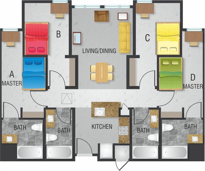W 4 Bedroom, 4 Bath